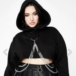 Dollskill plus cropped hoodie